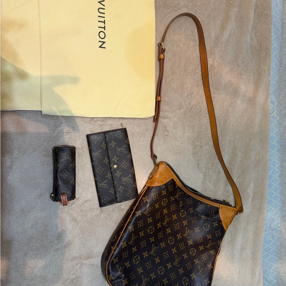 Louis Vuitton Monogram Odeon MM Shoulder Bag (only)